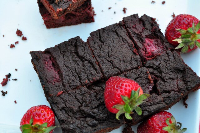 BeetStrawberryBrownies